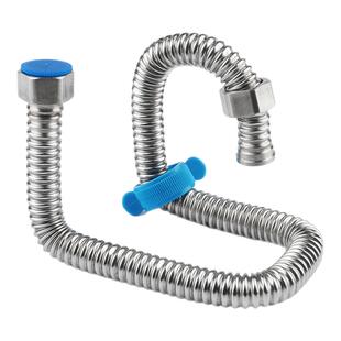 加厚4分304不锈钢波纹管热水器马桶冷热进出水管高压防爆金属软管