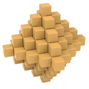 奇艺孔明锁 神龙摆尾八角球创意礼物大菠萝锁 三通六通九通鲁班锁