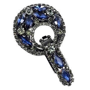 貂皮裘皮皮草大衣装饰扣子纽扣高档水钻高档奢华新款领口扣鸭嘴扣