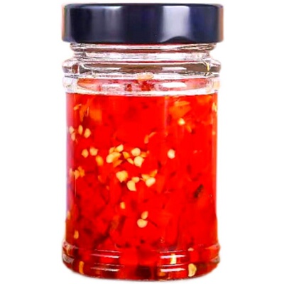 玻璃瓶圆形辣椒油果酱密封罐