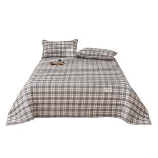 新疆棉花纯棉床盖2026新款四季通用加厚炕盖防滑榻榻米床单三件套