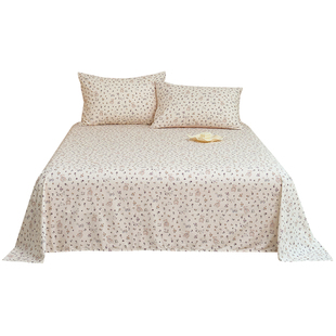 定制床单100纯棉单件全棉双人床180x200单人学生宿舍1米5加大炕单