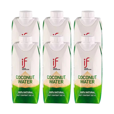 【自营】泰国进口if椰子水nfc果汁水饮料椰汁电解质百分百纯整箱