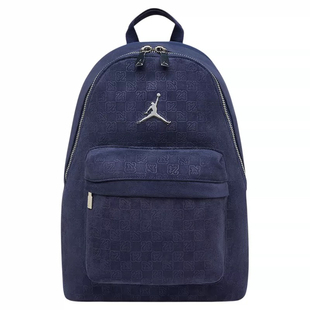 Nike耐克男女同款老花系列麂皮绒双肩包书包JD2533180AD-001