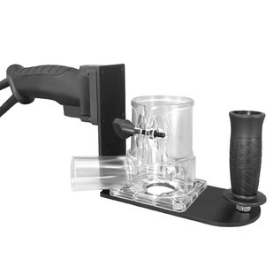 沃一工具木工多功能带吸尘接口导向辅助架修边机铣槽倒装修边开孔