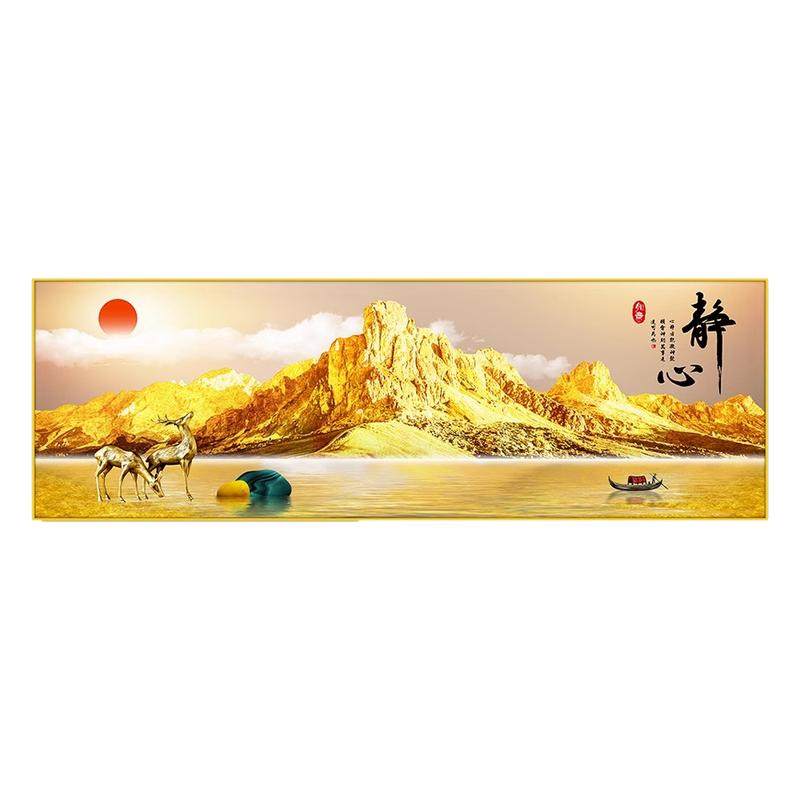 卧室床头装饰画背靠金山客厅贴画