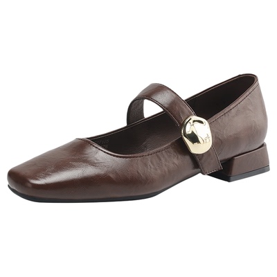 法式复古玛丽珍单鞋春秋小皮鞋