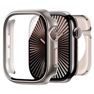 【IPX8级防水】苹果S11保护壳applewatch10手表壳iwatchS9保护套SE壳膜3一体2边框壳ultra高清钢化膜防刮表壳