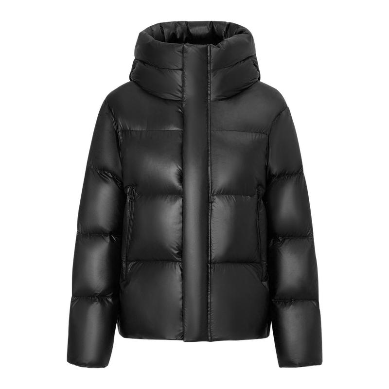 雪中飞黑曜石鹅绒羽绒服