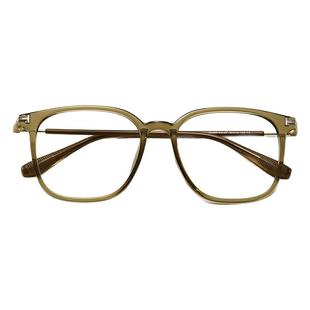 方圆脸茶色眼镜框男女痞帅显脸小宽145mm复古韩版眼镜架近视可配