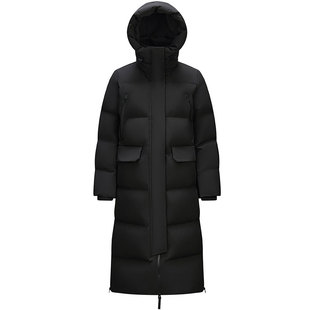 防护外套森马羽绒服女2025冬季新款黑色长款鹅绒女装加厚零下20度