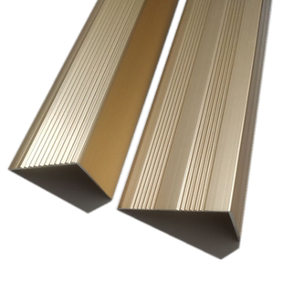 加厚7字L型铝合金 木地板收口条楼梯防滑铜条地毯门口直角包角