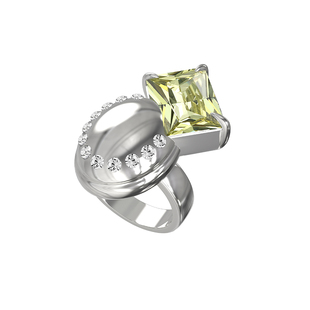 BOONEE新生系列宝石几何戒指女小众设计个性百搭高级感食指戒指环