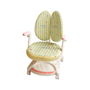 奶油风夏季冰丝儿童学习椅套2025新款凉感舒适学生双背写字椅套罩