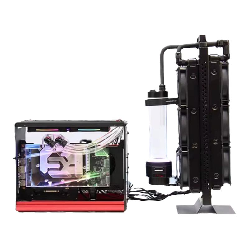 电脑外置水冷散热器 CPU显卡水冷笔记本水冷改装水泵铜排组合套件