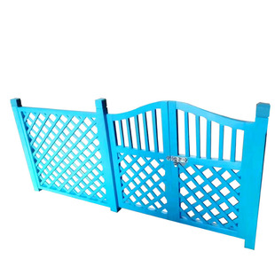 户外庭院防腐木围栏花园白色实木栅栏门景区道路护栏厂家定制安装