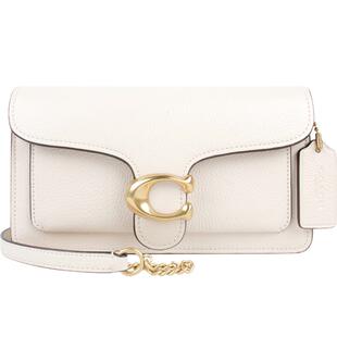 【自营】COACH/蔻驰女士Tabby 20小号皮质单肩斜挎包通勤棕色牛皮