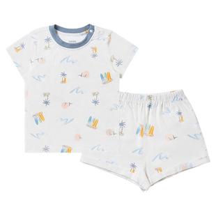 Nest Designs儿童家居服男女宝宝春夏睡衣套装居家短袖上衣短裤