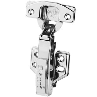 固特304不锈钢阻尼液压缓冲铰链家用柜门弹簧飞机合页衣橱柜五金