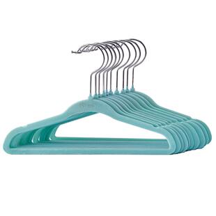 留存道卞老师定制推荐可爱衣撑儿童专用植绒无痕收纳防滑魔术衣架