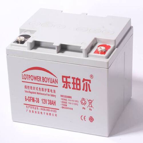 乐珀尔蓄电池6GFM3812V38AH消防照明UPS电源配套EPS直流屏