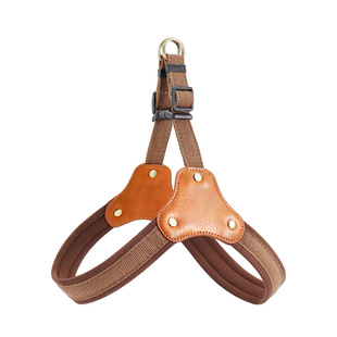 狗狗牵引绳狗胸背小型犬泰迪胸背带中型犬柴犬柯基背心式遛狗绳子