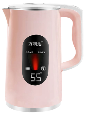 万利达316不锈钢电热水壶3L
