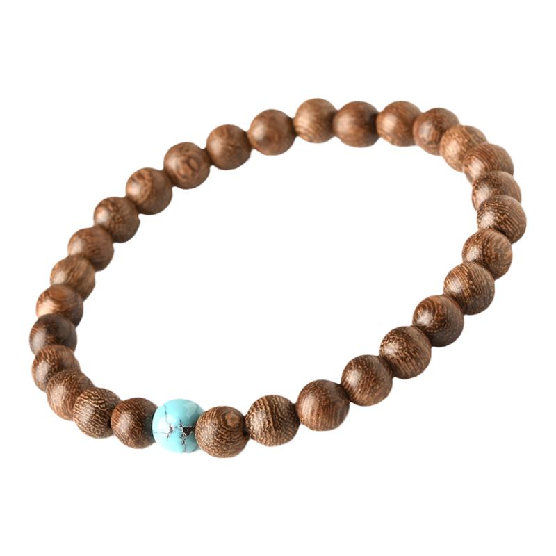 檀木手串女男朱砂蜜蜡黄金青金石文玩盘玩佛珠散珠子金丝檀木手串