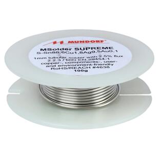德国原装Mundorf McapSupreme蒙多福焊锡丝金银焊锡含银9.5%金0.1