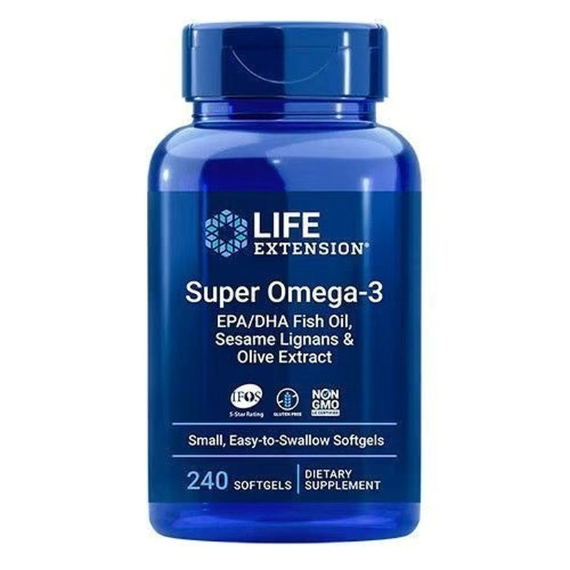 延寿life extension深海橄榄鱼油欧米伽dha中老年epa心脑眼保健品