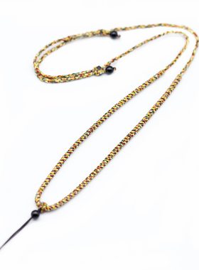 菩提树下五色线金钢结项链纯手工编织吊坠颈绳脖子挂绳可调节包邮