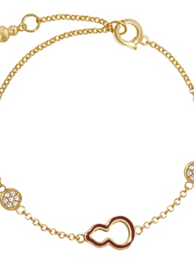 HERBE合璧 福禄来葫芦朱砂一款两戴手链项链 新年通勤时尚百搭女