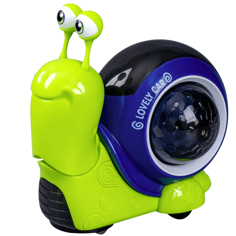 会跑动点头的蜗牛玩具音乐电动