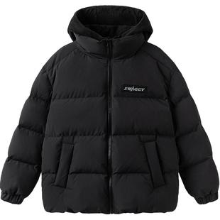 巴拉巴拉儿童羽绒服中大童宝宝加厚外套冬季新款童装男童女童黑色