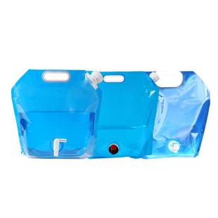 户外便携折叠水袋大容量加厚露营蓄水桶塑料带水龙头食品级储水袋