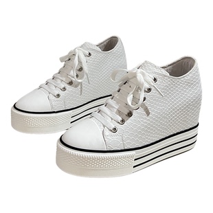 2025新款隐形10cm内增高小个子女鞋厚底高帮鞋轻便休闲板鞋不累脚