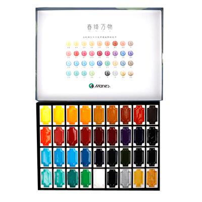 马利春绛万物36色矿物质国画礼物