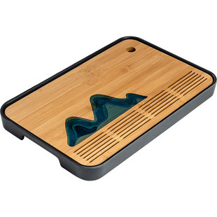 简约便携家用竹制茶盘储水茶托盘功夫茶具套装迷你小茶台干泡台