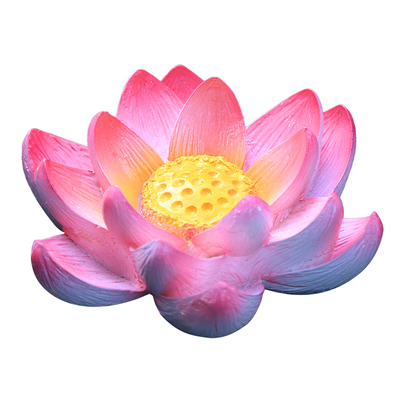 鱼水池鱼缸荷花荷叶青蛙漂浮摆件