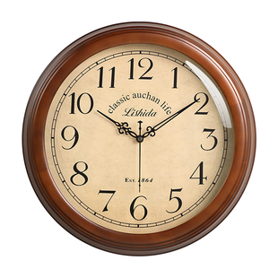 美式客厅挂钟2025新款中古风表挂墙餐厅家用法式复古创意大气时钟