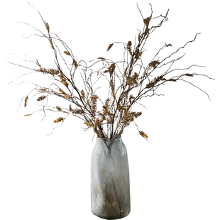 掬涵翎羽草枝仿真植物干枝干花艺术质感花艺设计空间装饰插花