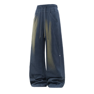 NASA STUSY美式2026新款秋冬装男款休闲长裤子加厚保暖工装羽绒裤