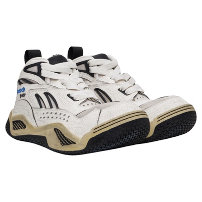 Reebok锐步中帮复古黑白跑步鞋