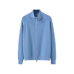 李子木先生秋冬休闲立领针织衫女新款减龄百搭打底衫外穿拉链开衫