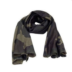 薄款围巾军迷战术围脖轻便防风沙透气头巾防尘伪装网巾速干小方巾