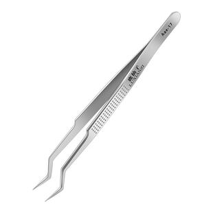 鹿仙子芯片植锡专用镊子弯头手机维修尖头不锈钢飞线镊子精密工具