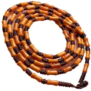 橄榄核竹节项链绳男款挂件吊坠绳子平安扣挂绳高档手工编织黑色绳