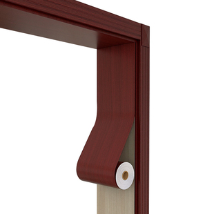 酒红木纹门框贴纸自粘门套门板房门木头窗台踢脚家具包边翻新防潮