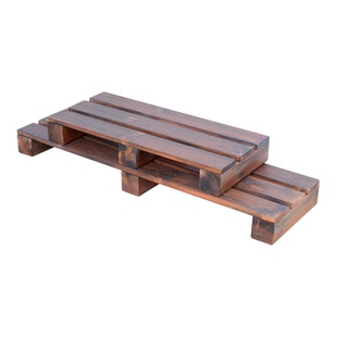 防腐木花架承重型楼梯脚踏凳实木台阶阳台花盆架子底座客厅置物架