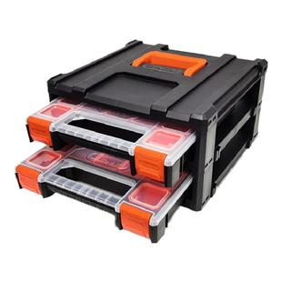 拓为螺丝收纳盒多格抽屉箱塑料小零件配件电子元器件分隔式零件盒